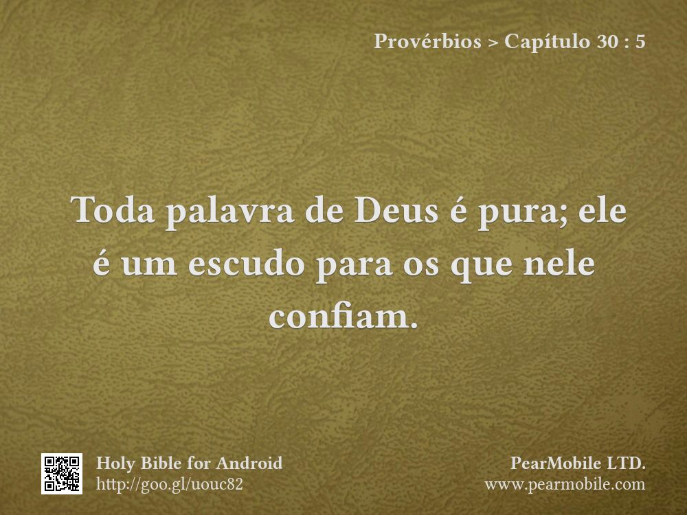 Provérbios, Capítulo 30:5